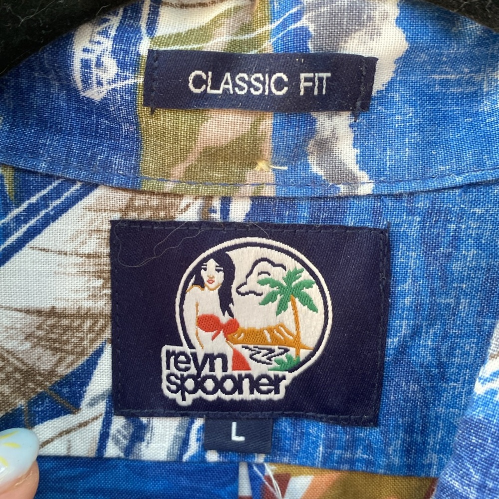 NWOT Mens Reyn Spooner Large Yachting Sailboat Hawaiian Aloha Shirt Classic Fit - Picture 3 of 8